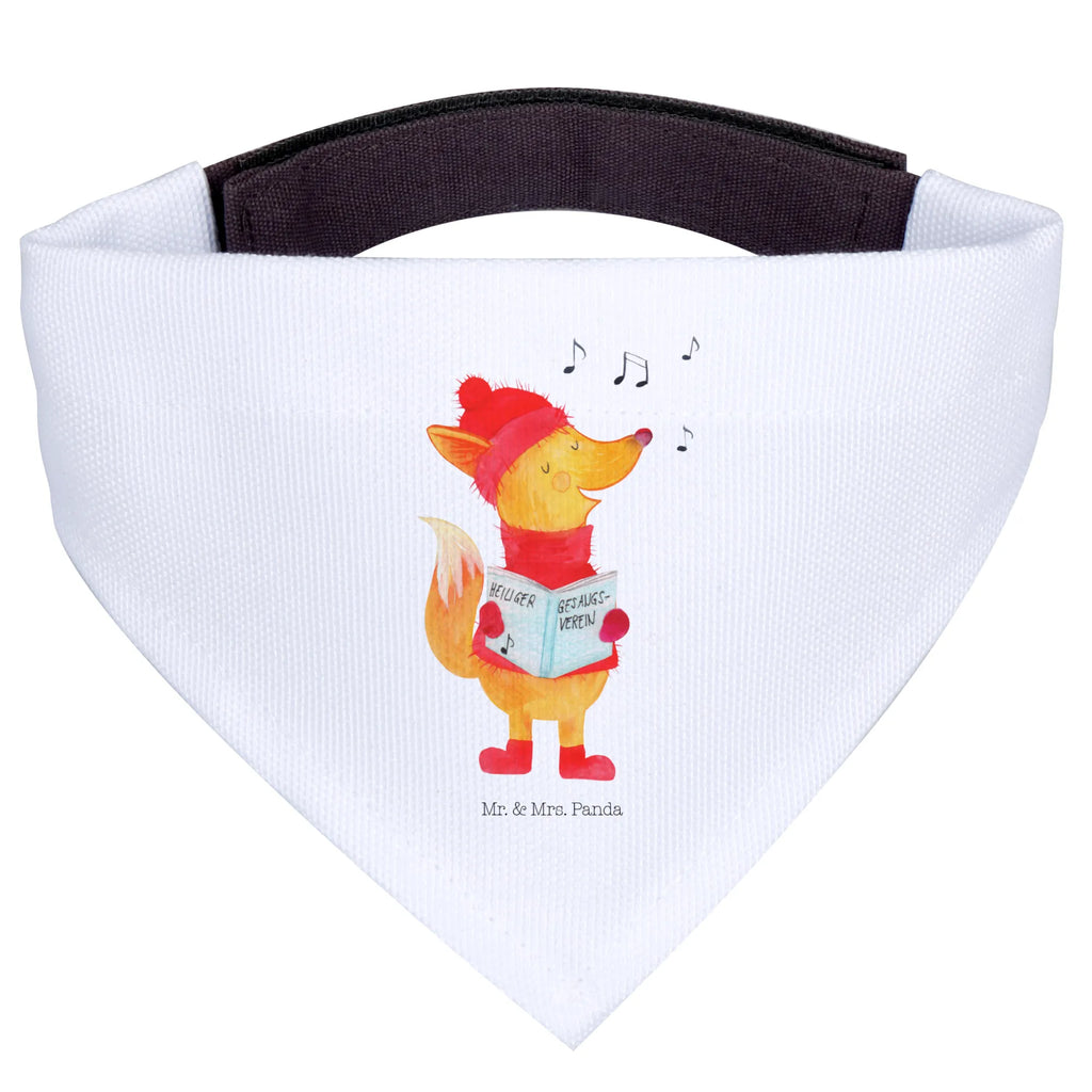 Chusta na szyję dla psa L lis Śpiewak Halstuch, Hunde, mittel, mittelgroße Hunde, Hundehalstuch, Tuch, Winter, Weihnachten, Weihnachtsdeko, Nikolaus, Advent, Heiligabend, Wintermotiv, Sänger, Weihnachtslieder, Singen, Füchse, Geschenk Sänger, Fuchs