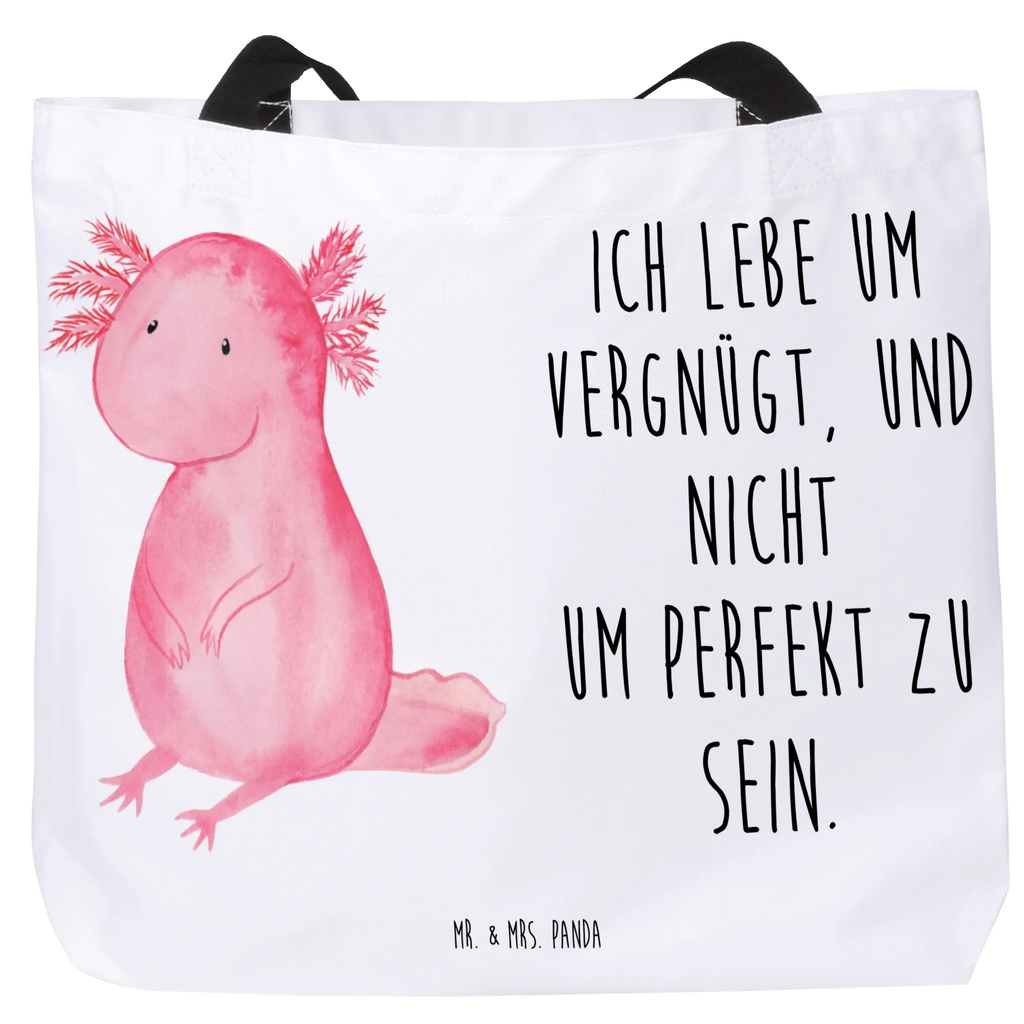 Shopper Axolotl null Ausflug, XL, Tragebeutel, XXL Tasche, Alltagstasche, Schulbeutel, Stofftasche, Tüte, Strandtasche, Shopper, Schultasche, Einkaufsbeutel, Beutel, Freizeittasche, Schultertasche, Einkaufstasche, Molch, Axolotl, Freundin, Lebensstil, Fröhlich, Axolot, Vergnügt, Liebe, Lebensweisheit, Weisheit, Zufrieden