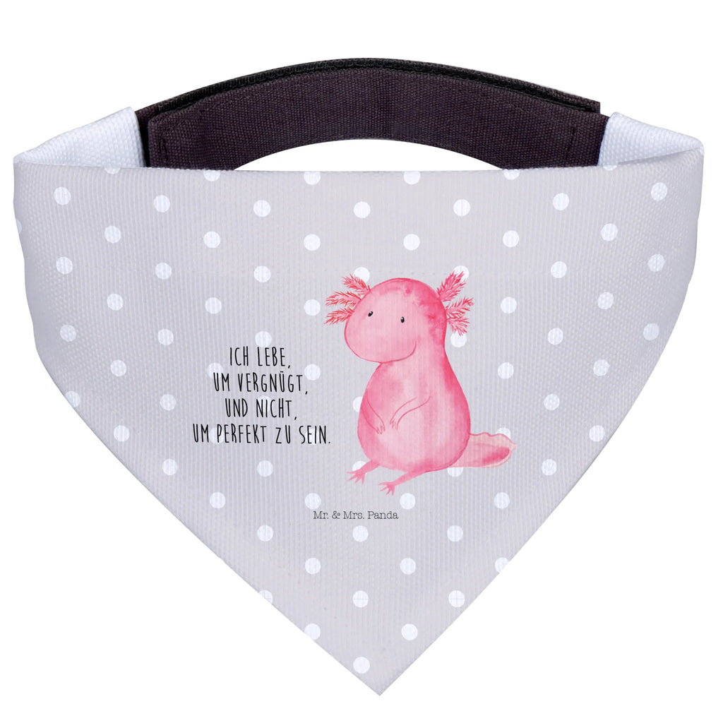 Dog neckerchief axolotl zero Tuch, Halstuch, Mittelgroße Hunde, Hundehalstuch, Hunde, Mittel, Molch, Axolotl, Fröhlich, Liebe, Lebensstil, Freundin, Vergnügt, Lebensweisheit, Axolot, Weisheit, Zufrieden