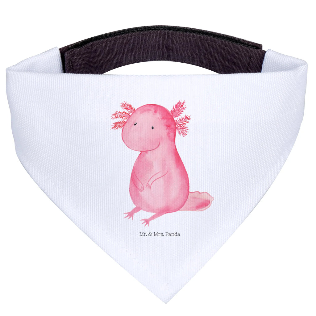 Dog neckerchief axolotl zero Tuch, Halstuch, Mittelgroße Hunde, Hundehalstuch, Hunde, Mittel, Molch, Axolotl, Fröhlich, Liebe, Lebensstil, Freundin, Vergnügt, Lebensweisheit, Axolot, Weisheit, Zufrieden