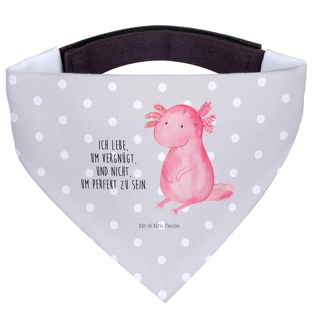 Dog neckerchief axolotl zero Tuch, Halstuch, Mittelgroße Hunde, Hundehalstuch, Hunde, Mittel, Molch, Axolotl, Fröhlich, Liebe, Lebensstil, Freundin, Vergnügt, Lebensweisheit, Axolot, Weisheit, Zufrieden