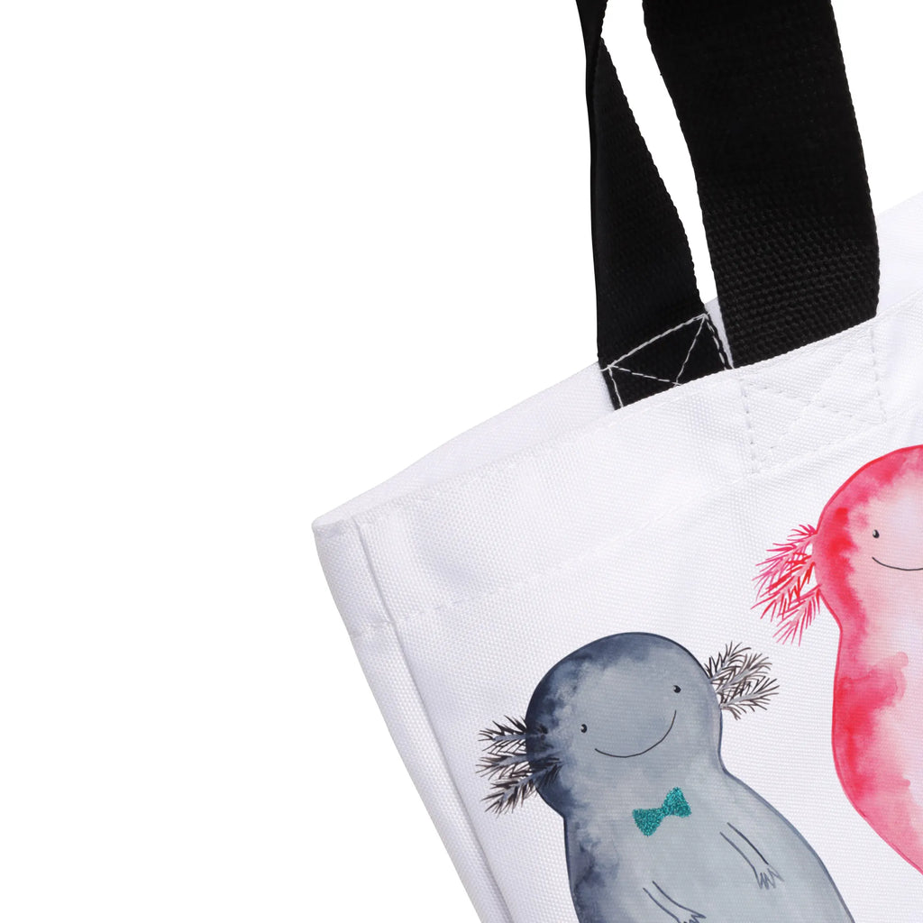 Shopper Axolotl Freundin Stofftasche, Einkaufsbeutel, Freizeittasche, Schulbeutel, Strandtasche, Shopper, XXL Tasche, Tragebeutel, Schultasche, Beutel, XL, Alltagstasche, Einkaufstasche, Schultertasche, Ausflug, Tüte, Molch, Axolotl, Verlobter, Axolot, Lurche, Valentinstag, Lurch, Schwanzlurch, Jahrestag, Liebesbeweis, Ehemann, Große Liebe, Liebe, Freund