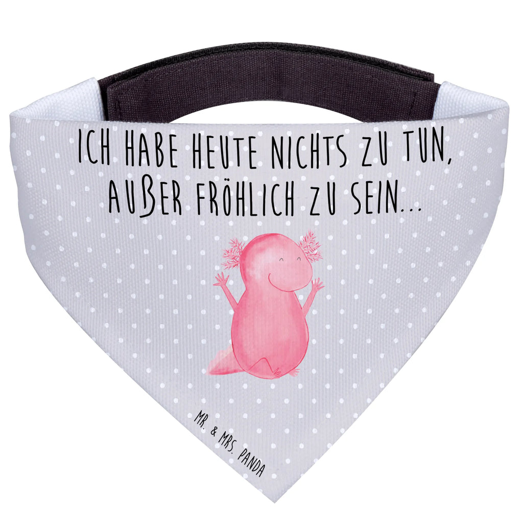 Dog neckerchief axolotl Hooray Mittel, Hunde, Tuch, Halstuch, Hundehalstuch, Mittelgroße Hunde, Molch, Axolotl, Spaß, Schwanzlurch, Zufriedenheit, Lurch, Motivation, Lurche, Axolot, Fröhlich, Freude