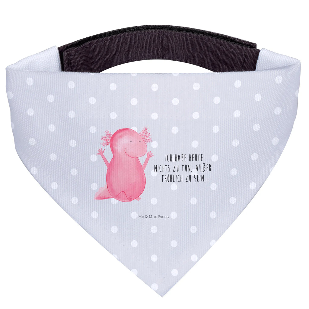 Dog neckerchief axolotl Hooray Mittel, Hunde, Tuch, Halstuch, Hundehalstuch, Mittelgroße Hunde, Molch, Axolotl, Spaß, Schwanzlurch, Zufriedenheit, Lurch, Motivation, Lurche, Axolot, Fröhlich, Freude