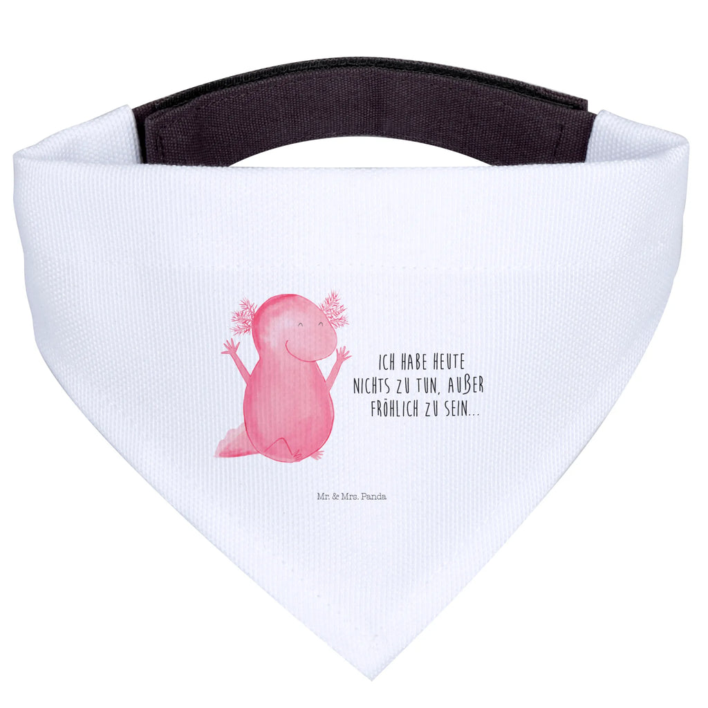 Dog neckerchief axolotl Hooray Mittel, Hunde, Tuch, Halstuch, Hundehalstuch, Mittelgroße Hunde, Molch, Axolotl, Spaß, Schwanzlurch, Zufriedenheit, Lurch, Motivation, Lurche, Axolot, Fröhlich, Freude