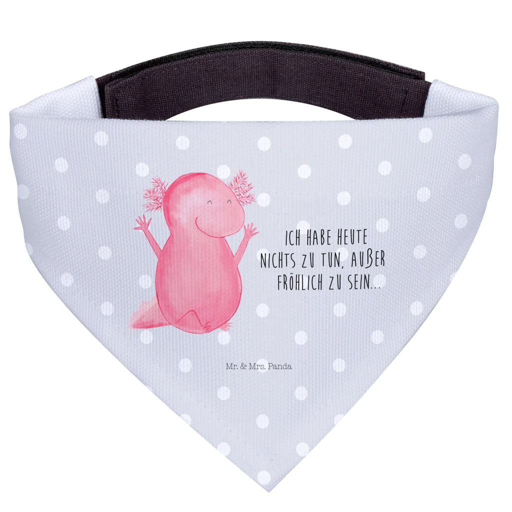 Dog neckerchief axolotl Hooray Mittel, Hunde, Tuch, Halstuch, Hundehalstuch, Mittelgroße Hunde, Molch, Axolotl, Spaß, Schwanzlurch, Zufriedenheit, Lurch, Motivation, Lurche, Axolot, Fröhlich, Freude