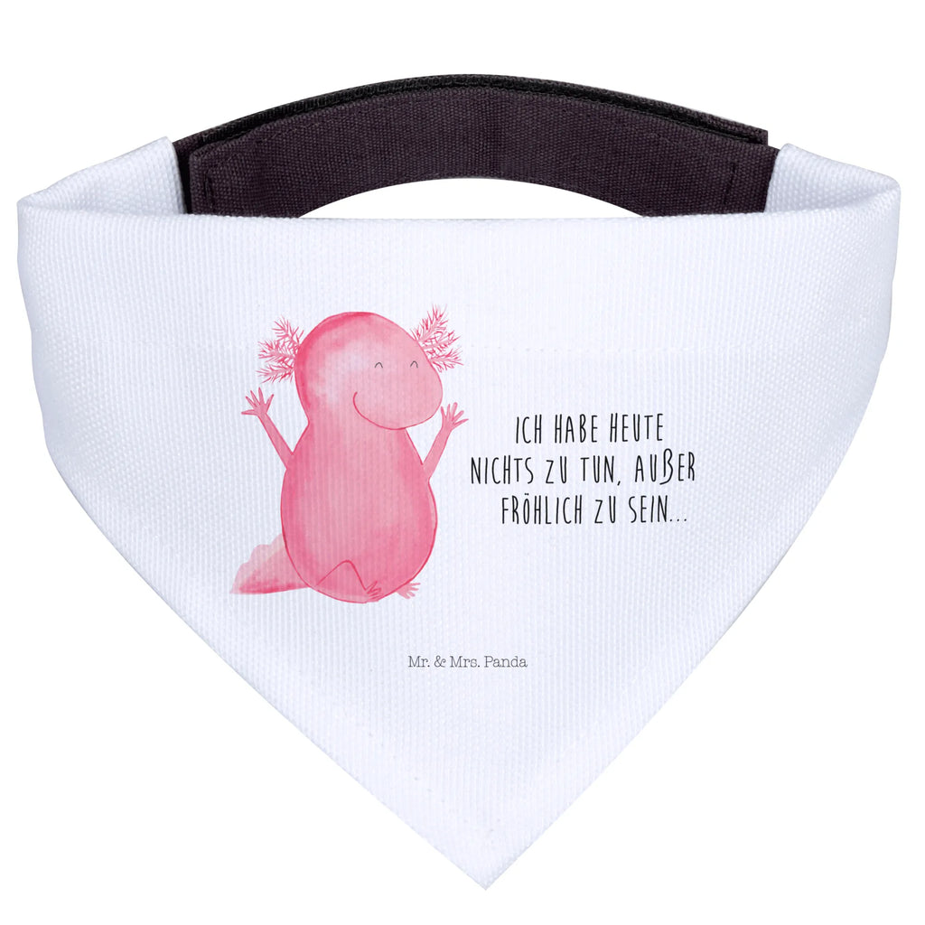 Dog neckerchief axolotl Hooray Mittel, Hunde, Tuch, Halstuch, Hundehalstuch, Mittelgroße Hunde, Molch, Axolotl, Spaß, Schwanzlurch, Zufriedenheit, Lurch, Motivation, Lurche, Axolot, Fröhlich, Freude