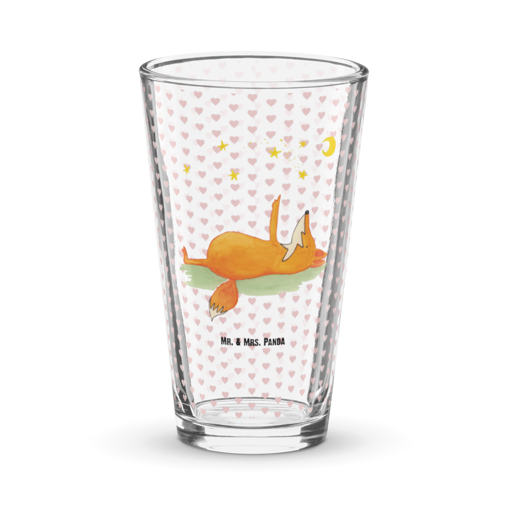 Premium Trinkglas Fuchs Sterne Trinkglas, Glas, Pint Glas, Bierglas, Cocktail Glas, Wasserglas, Fuchs, Füchse, tröstende Worte, Spruch positiv, Spruch schön, Romantik, Always Look on the Bright Side of Life