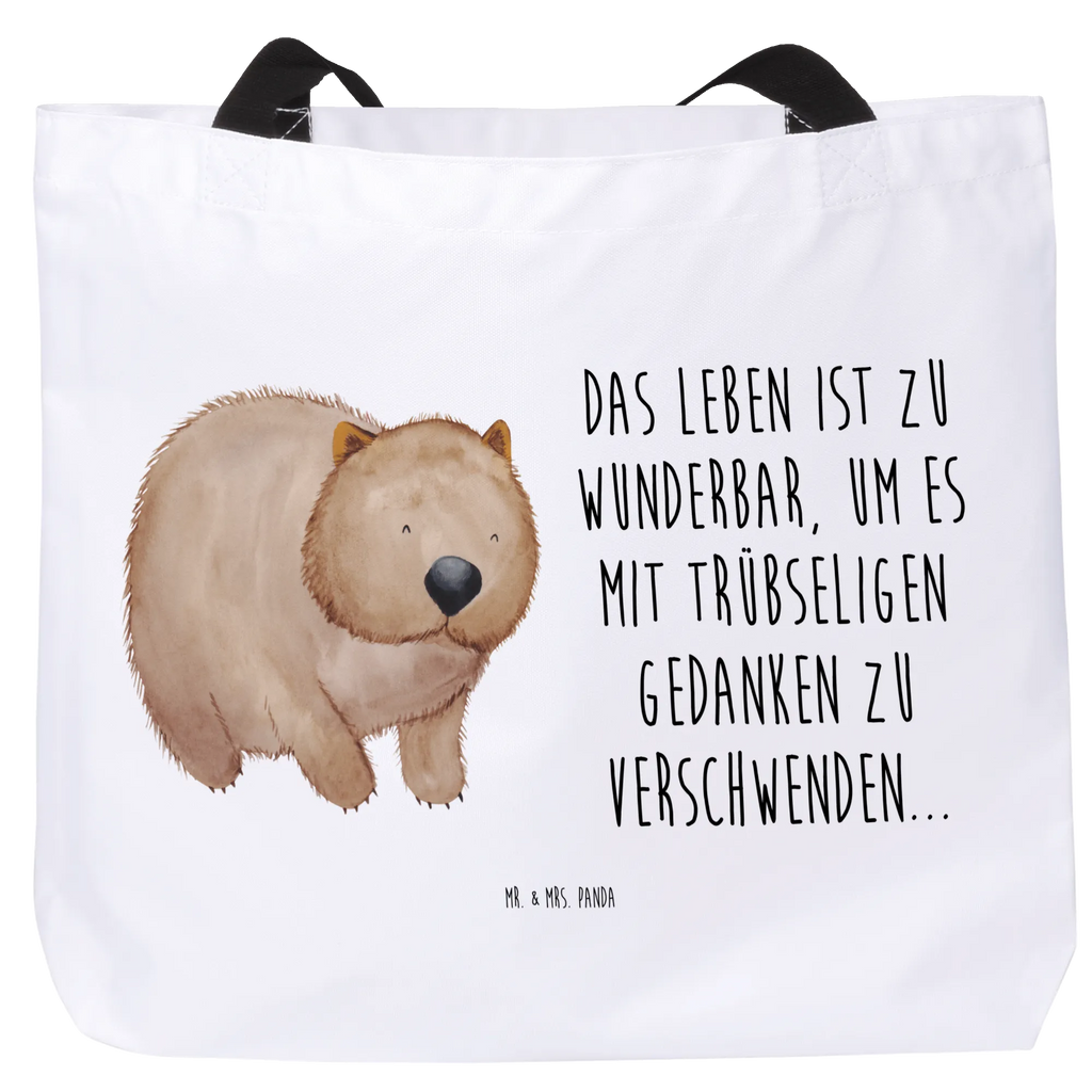 Shopper Wombat large, beach bag, handle bag, shopper, XXL, carrier bag, woman, shopping bag, bag, small animals, cute, funny, cute animal motives, hand drawn, small world, funny sayings, good mood, happy, gifts, gift ideas, special gifts, animal lover, card, life is beautiful, Wombat, motivation, saying, Australia