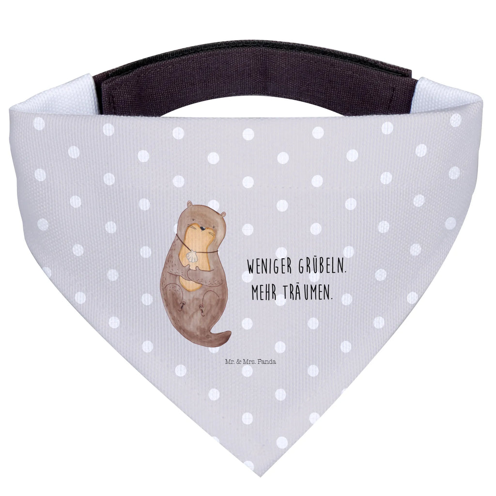 Chusta na szyję dla psa L wydra muszla Halstuch, Mittelgroße Hunde, Hunde, Tuch, Mittel, Hundehalstuch, Fischotter, Seeotter, Otter, Träumen, Grübeln, Tagträumen, Büro, Motivation, Otterliebe
