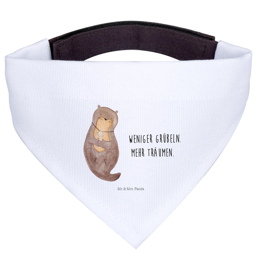 Chusta na szyję dla psa L wydra muszla Halstuch, Mittelgroße Hunde, Hunde, Tuch, Mittel, Hundehalstuch, Fischotter, Seeotter, Otter, Träumen, Grübeln, Tagträumen, Büro, Motivation, Otterliebe