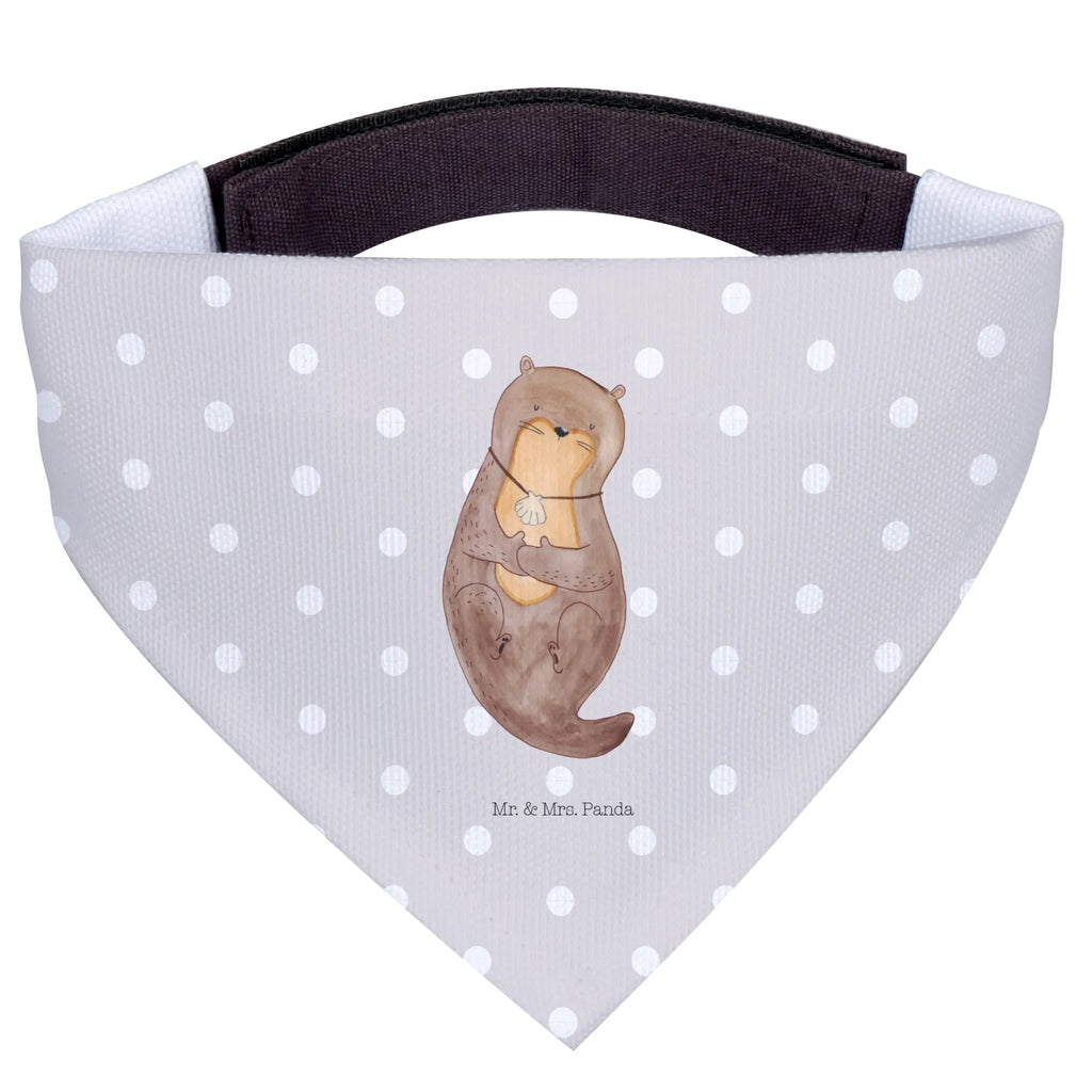 Chusta na szyję dla psa L wydra muszla Halstuch, Mittelgroße Hunde, Hunde, Tuch, Mittel, Hundehalstuch, Fischotter, Seeotter, Otter, Träumen, Grübeln, Tagträumen, Büro, Motivation, Otterliebe
