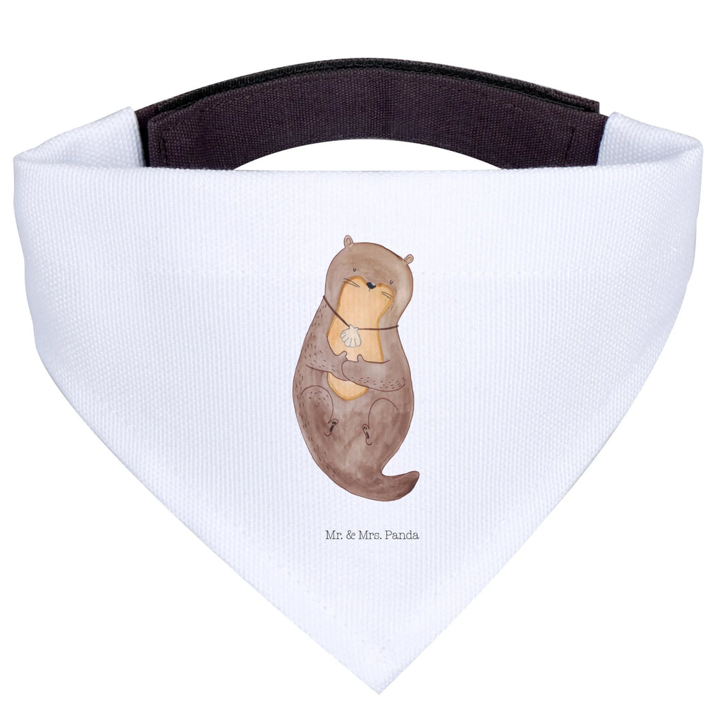 Chusta na szyję dla psa L wydra muszla Halstuch, Mittelgroße Hunde, Hunde, Tuch, Mittel, Hundehalstuch, Fischotter, Seeotter, Otter, Träumen, Grübeln, Tagträumen, Büro, Motivation, Otterliebe