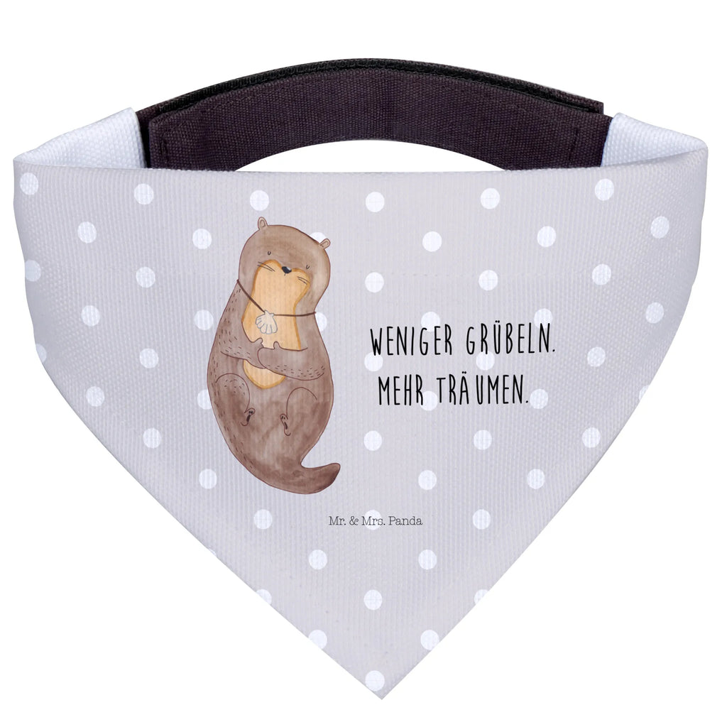 Chusta na szyję dla psa L wydra muszla Halstuch, Mittelgroße Hunde, Hunde, Tuch, Mittel, Hundehalstuch, Fischotter, Seeotter, Otter, Träumen, Grübeln, Tagträumen, Büro, Motivation, Otterliebe