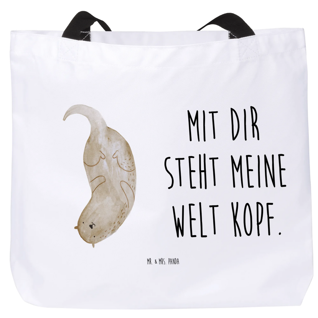 Shopper wydra Do góry nogami XXL Tasche, Einkaufstasche, Tüte, Beutel, XL, Schultasche, Freizeittasche, Schulbeutel, Ausflug, Shopper, Einkaufsbeutel, Stofftasche, Strandtasche, Schultertasche, Alltagstasche, Tragebeutel, Otter, Fischotter, Seeotter, Otter Seeotter See Otter