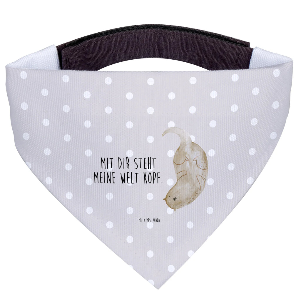 Dog neckerchief otter upside down Mittelgroße Hunde, Mittel, Hunde, Halstuch, Hundehalstuch, Tuch, Fischotter, Seeotter, Otter, Otter Seeotter See Otter