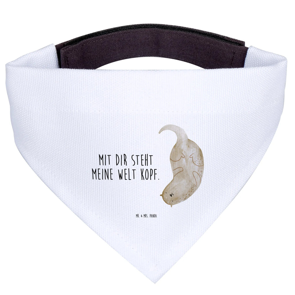 Dog neckerchief otter upside down Mittelgroße Hunde, Mittel, Hunde, Halstuch, Hundehalstuch, Tuch, Fischotter, Seeotter, Otter, Otter Seeotter See Otter