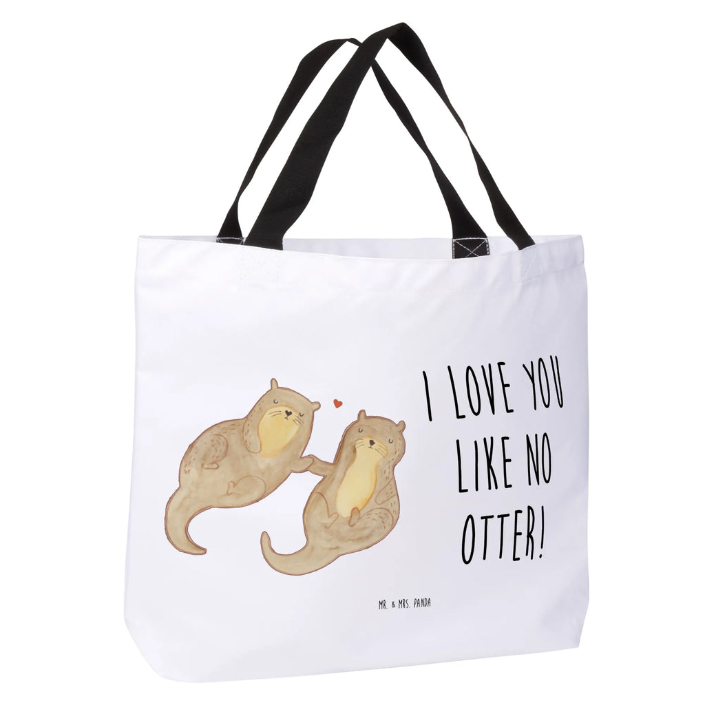 Shopper otter holding hands Freizeittasche, Tragebeutel, Einkaufstasche, Tüte, Shopper, Stofftasche, XXL Tasche, Schulbeutel, Schultertasche, Ausflug, Alltagstasche, Strandtasche, XL, Schultasche, Beutel, Einkaufsbeutel, Otter, Fischotter, Seeotter, Otter Seeotter See Otter