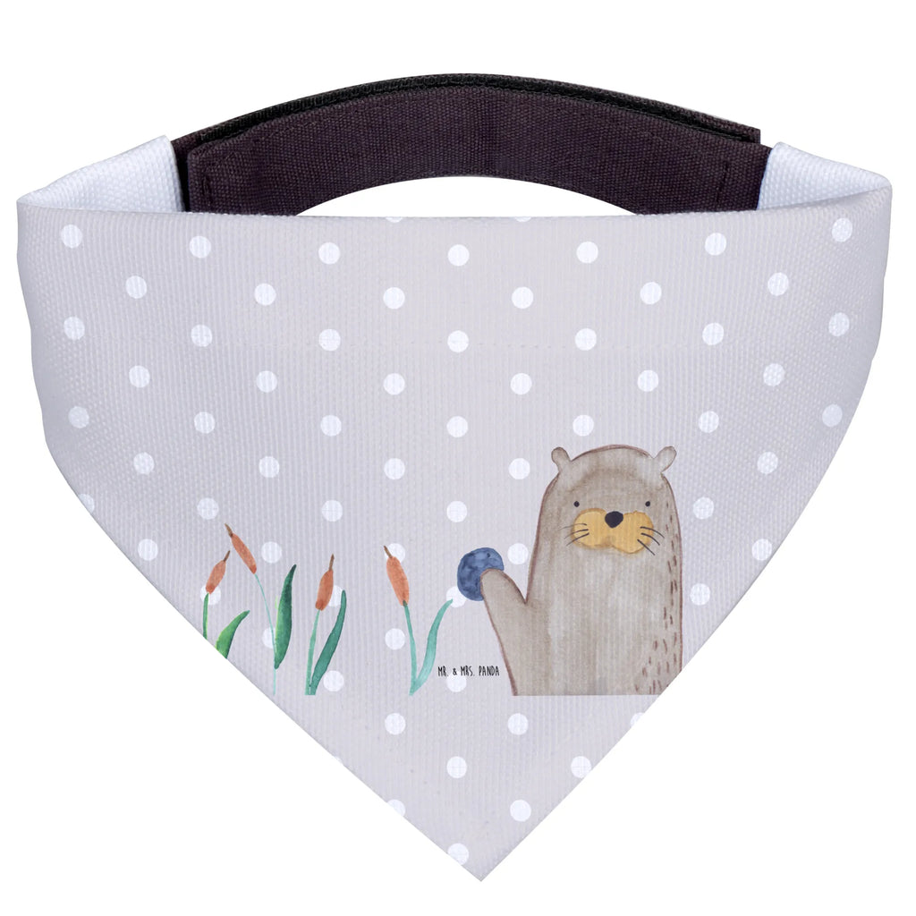 Chusta na szyję dla psa L wydra kamień Hundehalstuch, Kleine Hunde, Tuch, Halstuch, Hunde, Otter, Fischotter, Seeotter, Otter Seeotter See Otter