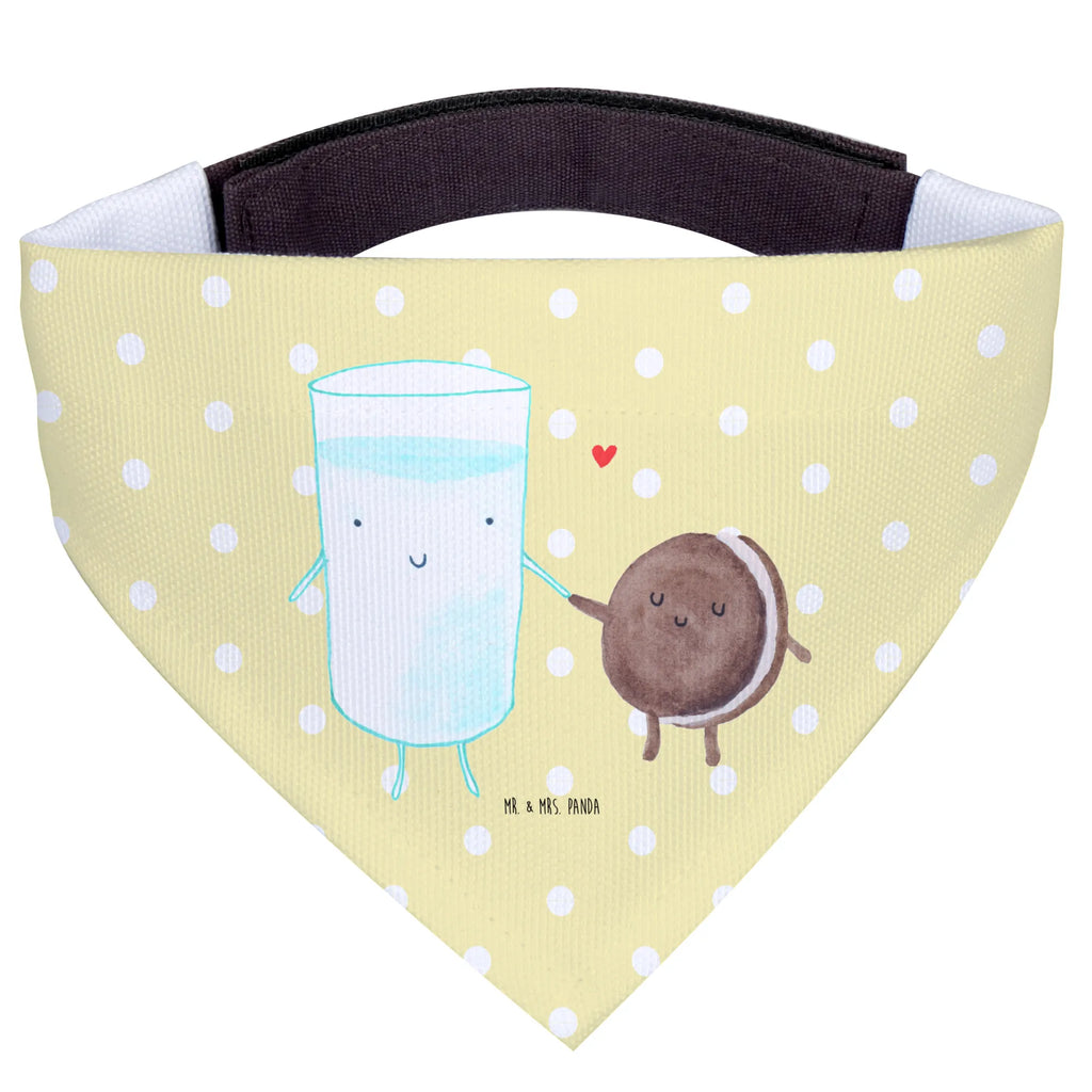 Chusta na szyję dla psa L mleko ciastko Hunde, Halstuch, Hundehalstuch, Kleine Hunde, Tuch, Lustige Sprüche, Tiere, Tiermotive, Gute Laune, Einladung Frühstück, Milch, Milk, Perfektes Paar, Romantisch, Cookie, Keks, Kaffee, Motiv Süß, Kekse