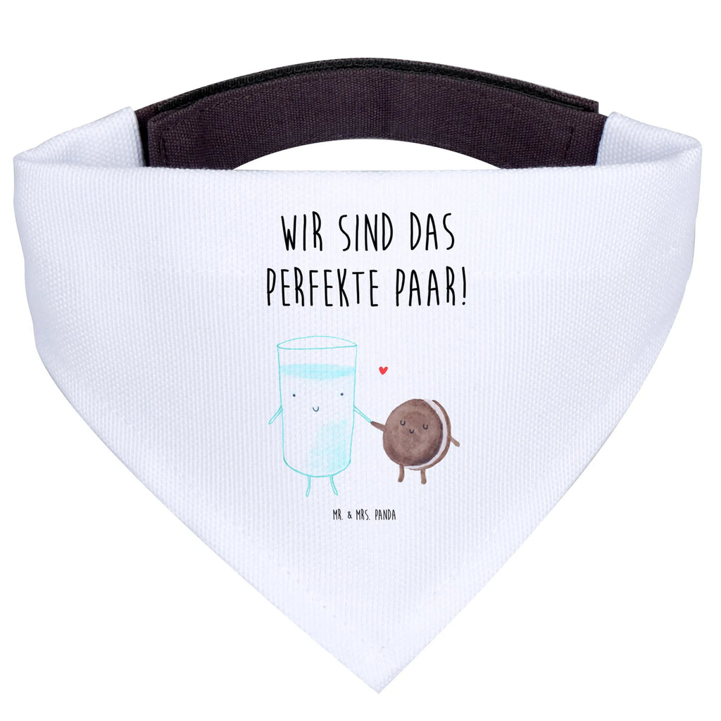 Chusta na szyję dla psa L mleko ciastko Hunde, Halstuch, Hundehalstuch, Kleine Hunde, Tuch, Lustige Sprüche, Tiere, Tiermotive, Gute Laune, Einladung Frühstück, Milch, Milk, Perfektes Paar, Romantisch, Cookie, Keks, Kaffee, Motiv Süß, Kekse