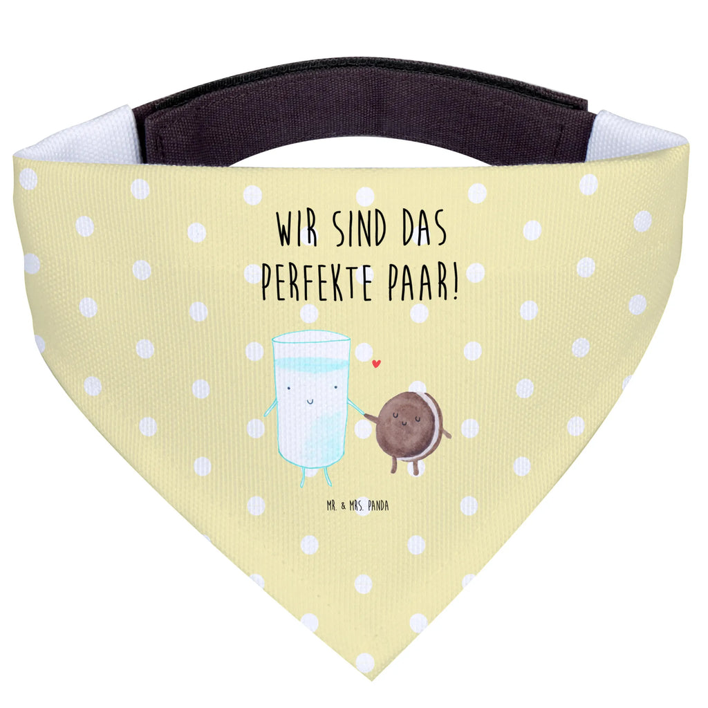 Chusta na szyję dla psa L mleko ciastko Hunde, Halstuch, Hundehalstuch, Kleine Hunde, Tuch, Lustige Sprüche, Tiere, Tiermotive, Gute Laune, Einladung Frühstück, Milch, Milk, Perfektes Paar, Romantisch, Cookie, Keks, Kaffee, Motiv Süß, Kekse