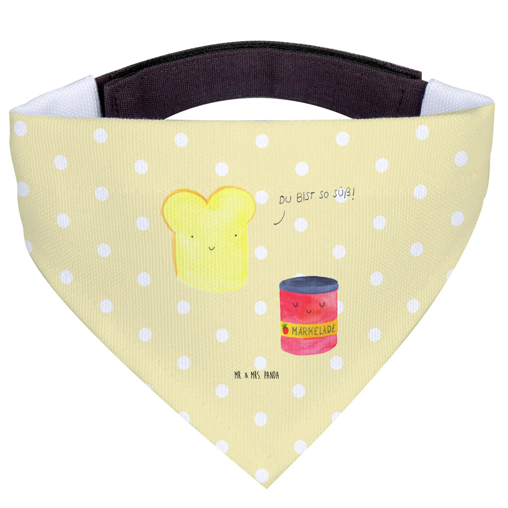 Hundehalstuch Toast & Marmelade klein, Halstuch, kleine Hunde, Hundehalstuch, Hunde, Tuch, Tiermotive, Gute Laune, lustige Sprüche, Tiere, Toastbrot, Küche Spruch, süße Postkarte, Marmelade, Dreamteam, Frühstück Einladung, Brot, Toast, süß, Küche Deko