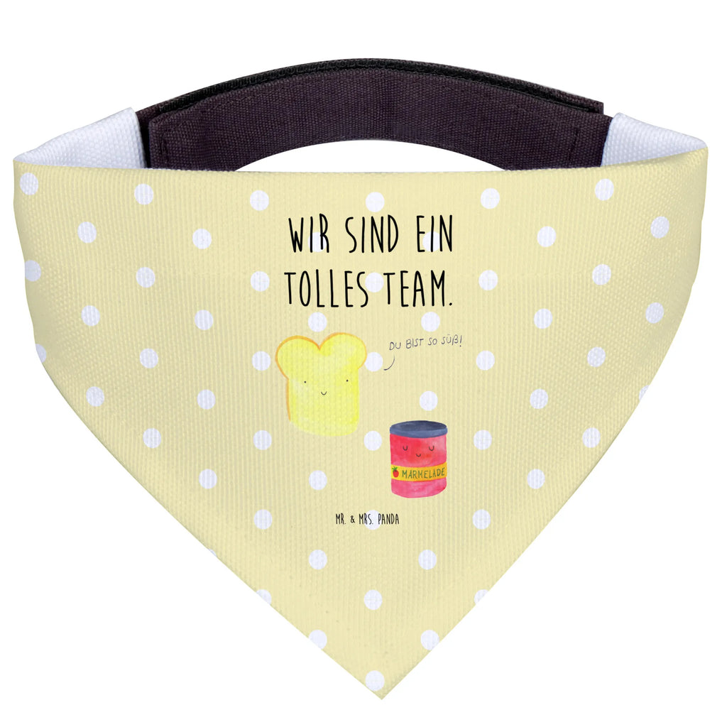 Hundehalstuch Toast & Marmelade klein, Halstuch, kleine Hunde, Hundehalstuch, Hunde, Tuch, Tiermotive, Gute Laune, lustige Sprüche, Tiere, Toastbrot, Küche Spruch, süße Postkarte, Marmelade, Dreamteam, Frühstück Einladung, Brot, Toast, süß, Küche Deko