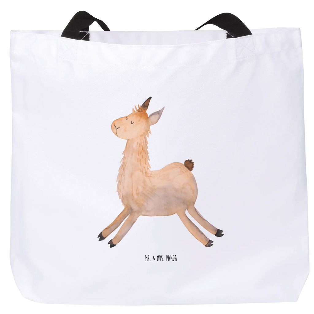 Shopper Lama Springen Alltagstasche, Strandtasche, XL, Tüte, Freizeittasche, Schultertasche, Tragebeutel, Shopper, Einkaufstasche, Schultasche, XXL Tasche, Einkaufsbeutel, Schulbeutel, Ausflug, Stofftasche, Beutel, Lama, Alpaka, Guten Morgen, Neustart, Freundin, Start, Liebeskummer, Fröhlich, Lamas, Prüfung, Lieblingstag, Abitur, Happy Day, Glück