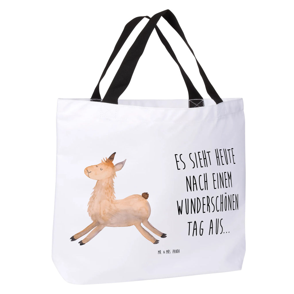Shopper Lama Springen Alltagstasche, Strandtasche, XL, Tüte, Freizeittasche, Schultertasche, Tragebeutel, Shopper, Einkaufstasche, Schultasche, XXL Tasche, Einkaufsbeutel, Schulbeutel, Ausflug, Stofftasche, Beutel, Lama, Alpaka, Guten Morgen, Neustart, Freundin, Start, Liebeskummer, Fröhlich, Lamas, Prüfung, Lieblingstag, Abitur, Happy Day, Glück