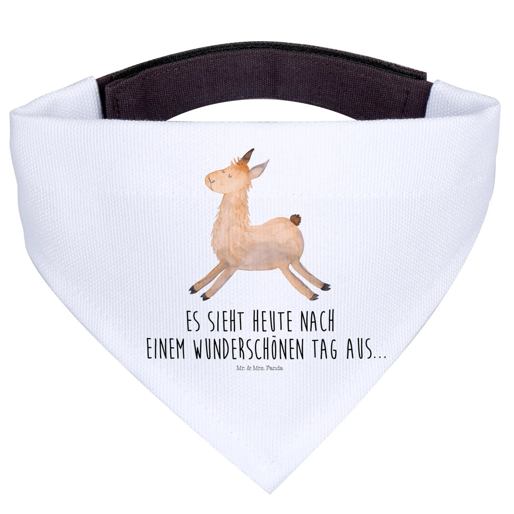 Dog neckerchief lama Jump Mittel, Mittelgroße Hunde, Hunde, Tuch, Halstuch, Hundehalstuch, Alpaka, Lama, Prüfung, Abitur, Lamas, Liebeskummer, Glück, Happy Day, Lieblingstag, Start, Fröhlich, Neustart, Guten Morgen, Freundin