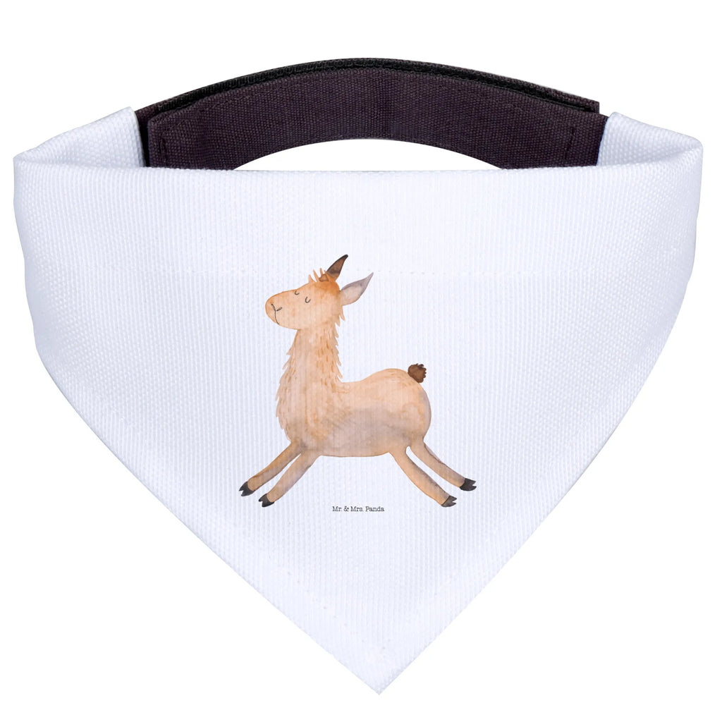 Dog neckerchief lama Jump Mittel, Mittelgroße Hunde, Hunde, Tuch, Halstuch, Hundehalstuch, Alpaka, Lama, Prüfung, Abitur, Lamas, Liebeskummer, Glück, Happy Day, Lieblingstag, Start, Fröhlich, Neustart, Guten Morgen, Freundin