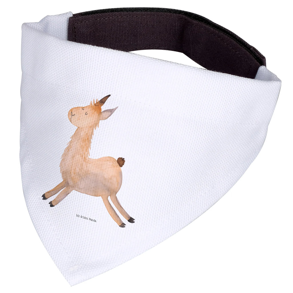 Dog neckerchief lama Jump Mittel, Mittelgroße Hunde, Hunde, Tuch, Halstuch, Hundehalstuch, Alpaka, Lama, Prüfung, Abitur, Lamas, Liebeskummer, Glück, Happy Day, Lieblingstag, Start, Fröhlich, Neustart, Guten Morgen, Freundin