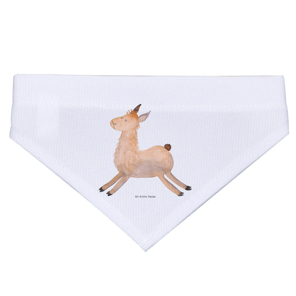 Dog neckerchief lama Jump Mittel, Mittelgroße Hunde, Hunde, Tuch, Halstuch, Hundehalstuch, Alpaka, Lama, Prüfung, Abitur, Lamas, Liebeskummer, Glück, Happy Day, Lieblingstag, Start, Fröhlich, Neustart, Guten Morgen, Freundin
