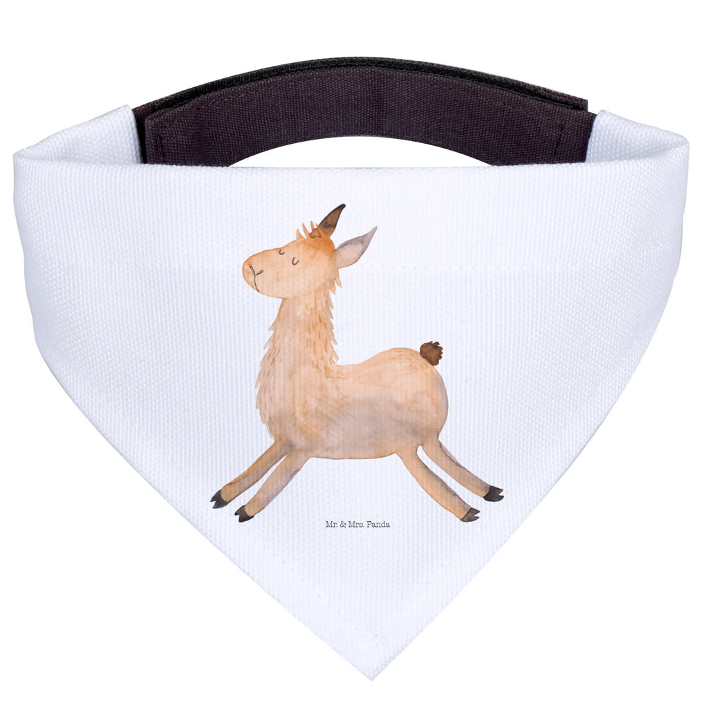Dog neckerchief lama Jump Mittel, Mittelgroße Hunde, Hunde, Tuch, Halstuch, Hundehalstuch, Alpaka, Lama, Prüfung, Abitur, Lamas, Liebeskummer, Glück, Happy Day, Lieblingstag, Start, Fröhlich, Neustart, Guten Morgen, Freundin