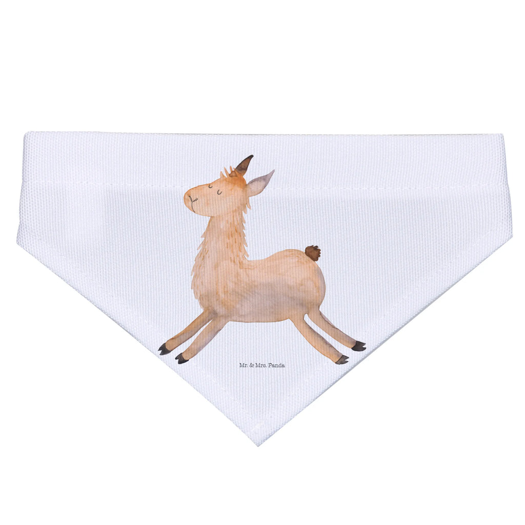 Dog neckerchief lama Jump Mittel, Mittelgroße Hunde, Hunde, Tuch, Halstuch, Hundehalstuch, Alpaka, Lama, Prüfung, Abitur, Lamas, Liebeskummer, Glück, Happy Day, Lieblingstag, Start, Fröhlich, Neustart, Guten Morgen, Freundin