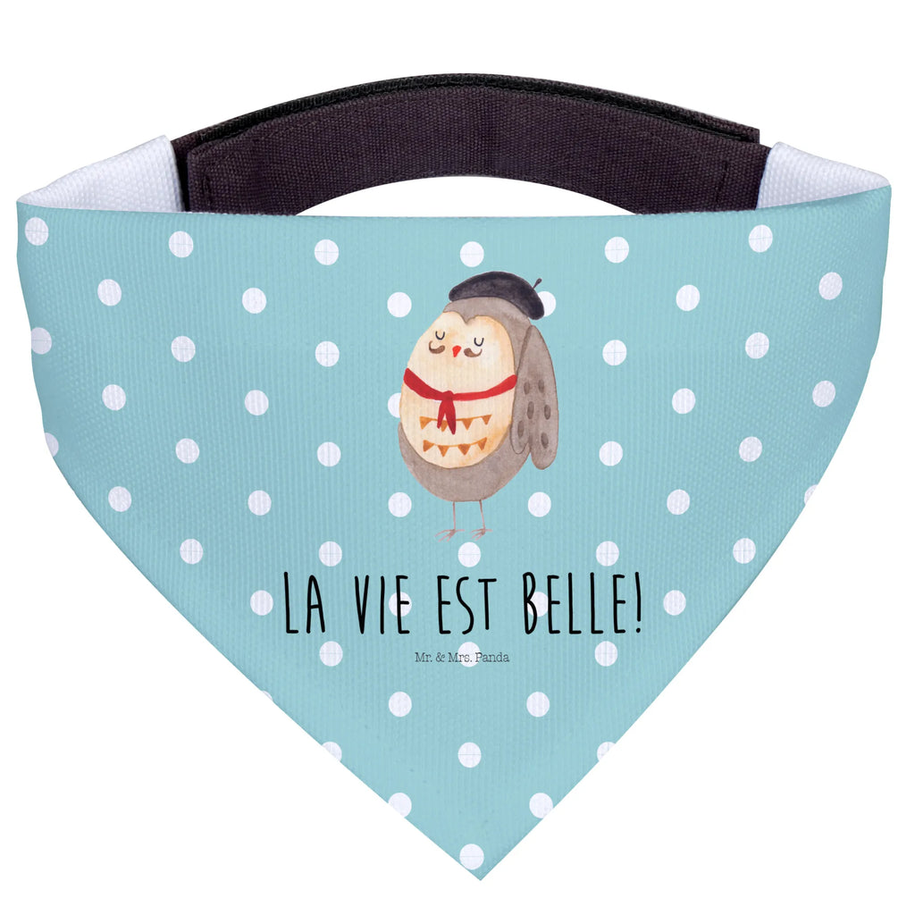 Hundehalstuch Eule Frankreich Hundehalstuch, Hunde, klein, kleine Hunde, Halstuch, Tuch, Eule, Spruch schön, Frankreich, Eulen, Spruch Französisch, hibou, Owl, das Leben ist schön, Eule Deko, La vie est belle