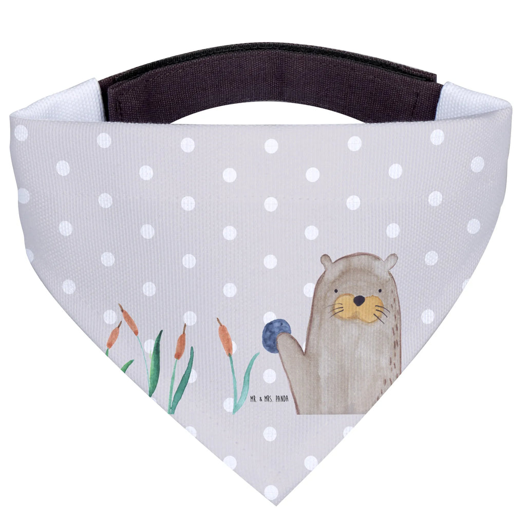 Chusta na szyję dla psa L wydra kamień Hundehalstuch, Kleine Hunde, Tuch, Halstuch, Hunde, Otter, Fischotter, Seeotter, Otter Seeotter See Otter