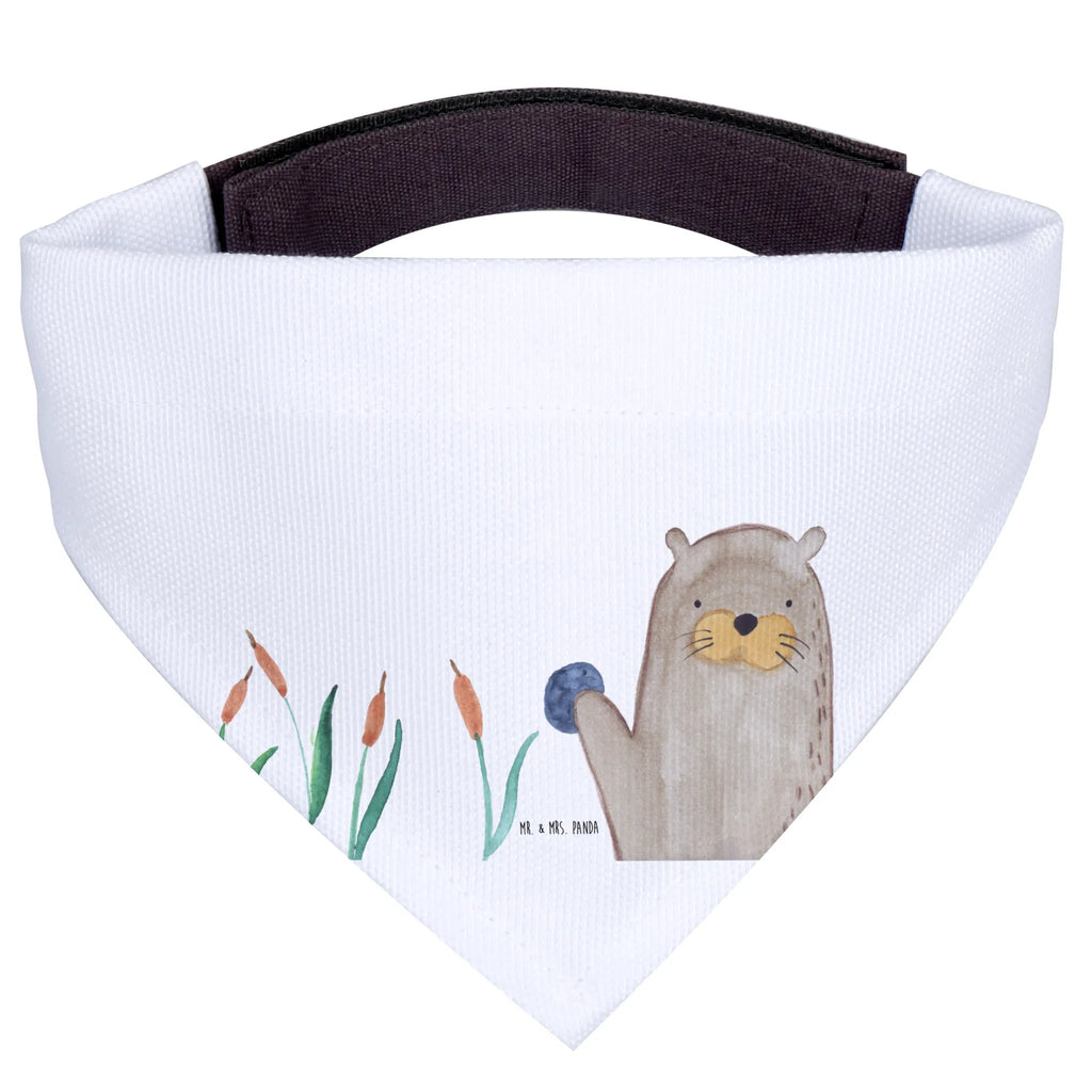 Chusta na szyję dla psa L wydra kamień Hundehalstuch, Kleine Hunde, Tuch, Halstuch, Hunde, Otter, Fischotter, Seeotter, Otter Seeotter See Otter