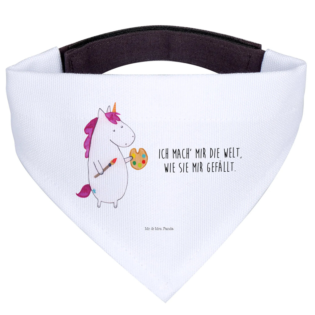 Dog neckerchief unicorn Artist Hundehalstuch, kleine Hunde, Hunde, klein, Tuch, Halstuch, Einhorn, Einhörner, Einhorn Deko, Unicorn, Stift, Artist, Malen, Maler, Englisch, Geschenk, Farbe, Zeichnen, Pinsel, Welt, Künstler