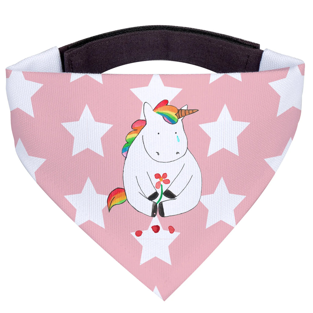 Psia chusta S Jednorożec Smutny Halstuch, Hundehalstuch, Hunde, Tuch, Kleine Hunde, Einhorn, Einhörner, Einhorn Deko, Unicorn, Trauer, Grußkarte, Liebe, Blume, Freunde, Trösten. Freundschaft, Glitzer