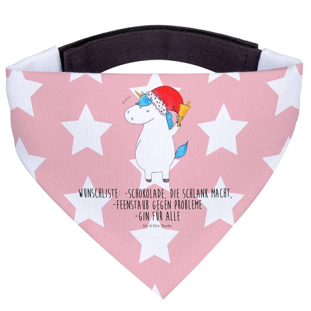 Dog neckerchief unicorn Santa Claus Tuch, Kleine Hunde, Hundehalstuch, Hunde, Halstuch, Einhorn, Einhörner, Einhorn Deko, Unicorn, Feenstaub, Wunschzettel, Weihnachten, Gin, Schokolade, Wunschliste, Nikolaus, Schoki, Weihnachtsmann