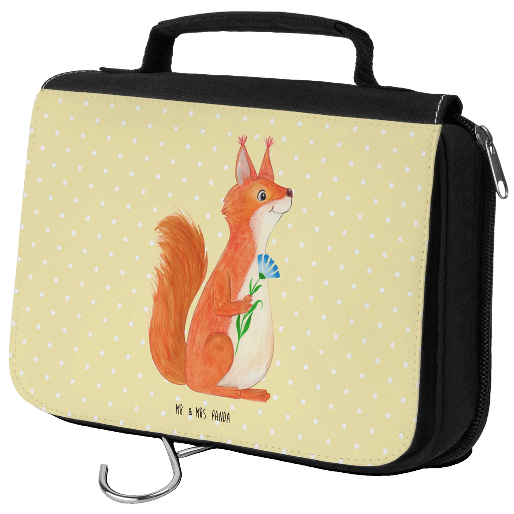 Kosmetyczka wiewiórka kwiat Reisebeutel, Waschbeutel, Necessaire, Toilettentasche, Schminktasche, Kulturbeutel, Schminkbeutel, hygienebeutel, Kulturtasche, Waschtasche, beautycase, Kulturbeutel Waschbar, hygienetasche, Kosmetiktasche, badtasche, Lustige Sprüche, Tiere, Tiermotive, Gute Laune, Lachen, glücklich Spruch, Motivation Sprüche, Eichhorn, Spruch Positiv, Motivation Bilder, Spaß, Spruch Deko, Eichhörnchen