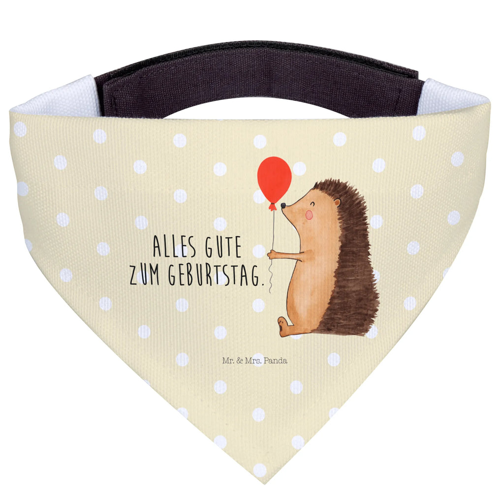 Chusta na szyję dla psa L jeż balon Hunde, kleine Hunde, Halstuch, klein, Hundehalstuch, Tuch, Tiermotive, Gute Laune, lustige Sprüche, Tiere, Glückwunsch, Geburtstag, Happy Birthday, Herzlichen Glückwunsch, Ballon, Igel, Geburtstagskind