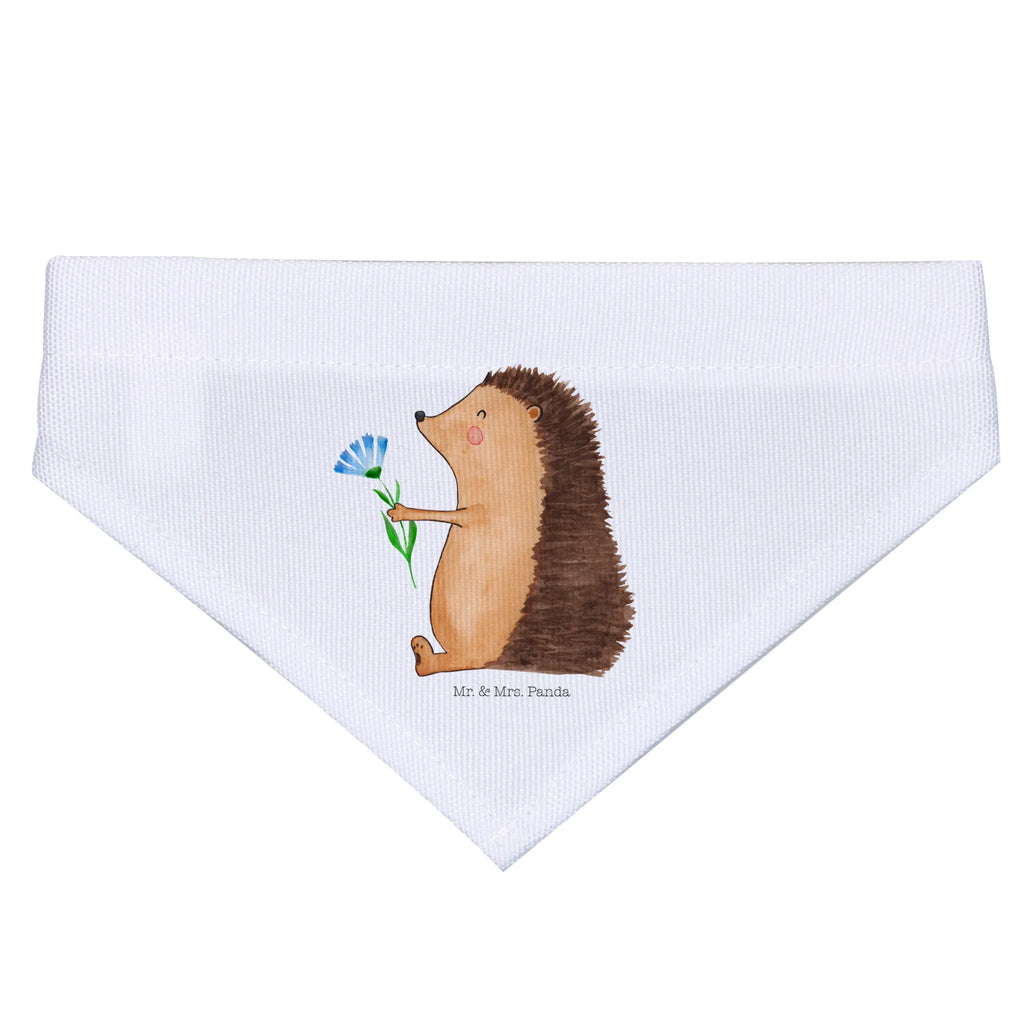 Hundehalstuch Igel Blumen Hunde, Halstuch, Tuch, kleine Hunde, klein, Hundehalstuch, Tiermotive, Gute Laune, lustige Sprüche, Tiere, Besuch, Krankheit, Genesungswünsche, Krankenhaus, Igel, krank, Gute Besserung