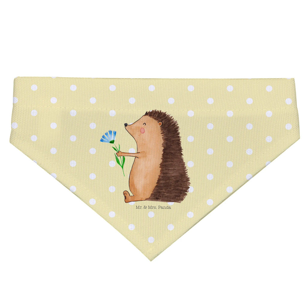 Hundehalstuch Igel Blumen Hunde, Halstuch, Tuch, kleine Hunde, klein, Hundehalstuch, Tiermotive, Gute Laune, lustige Sprüche, Tiere, Besuch, Krankheit, Genesungswünsche, Krankenhaus, Igel, krank, Gute Besserung