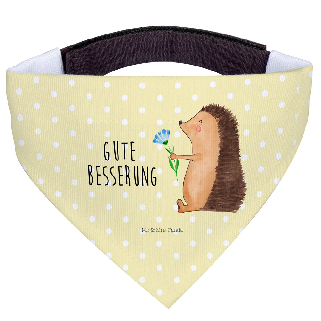 Hundehalstuch Igel Blumen Hunde, Halstuch, Tuch, kleine Hunde, klein, Hundehalstuch, Tiermotive, Gute Laune, lustige Sprüche, Tiere, Besuch, Krankheit, Genesungswünsche, Krankenhaus, Igel, krank, Gute Besserung