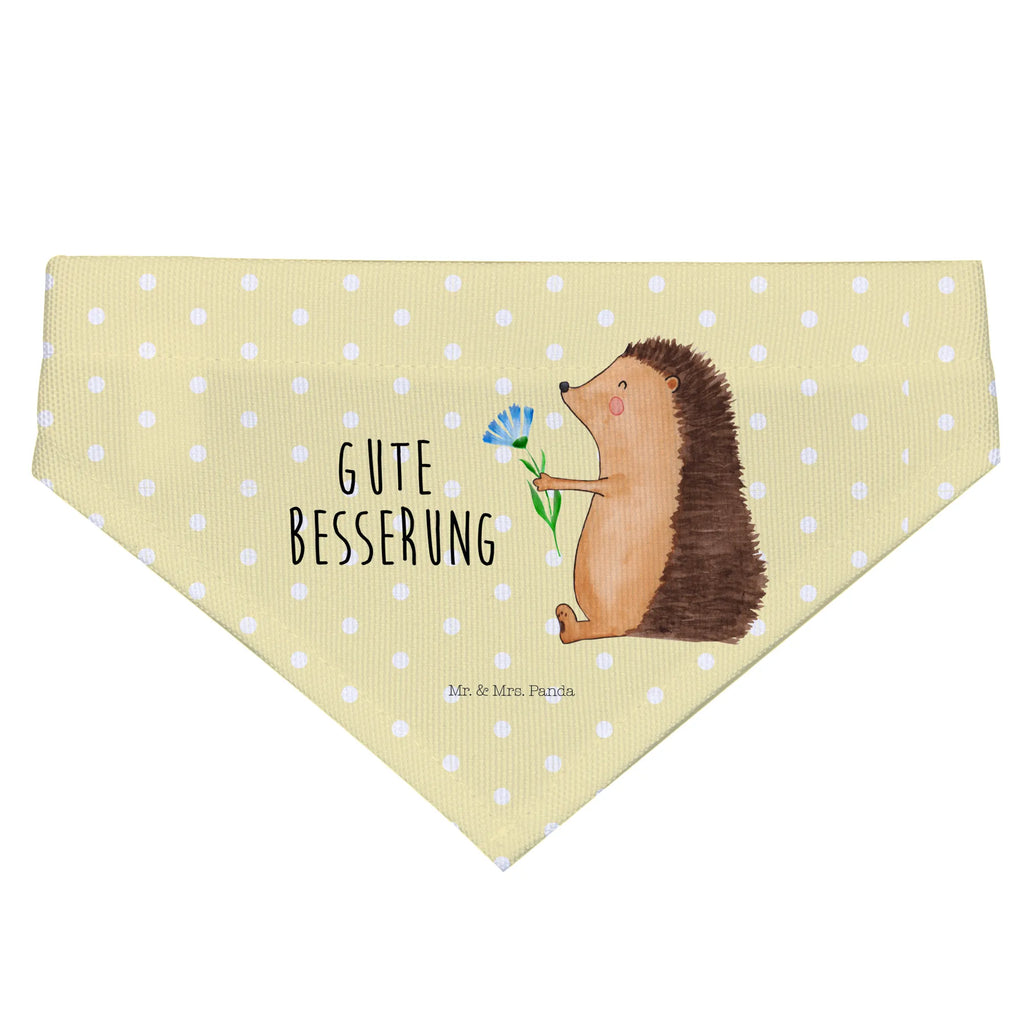 Hundehalstuch Igel Blumen Hunde, Halstuch, Tuch, kleine Hunde, klein, Hundehalstuch, Tiermotive, Gute Laune, lustige Sprüche, Tiere, Besuch, Krankheit, Genesungswünsche, Krankenhaus, Igel, krank, Gute Besserung