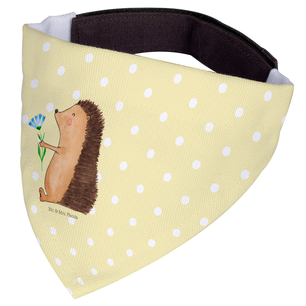 Hundehalstuch Igel Blumen Hunde, Halstuch, Tuch, kleine Hunde, klein, Hundehalstuch, Tiermotive, Gute Laune, lustige Sprüche, Tiere, Besuch, Krankheit, Genesungswünsche, Krankenhaus, Igel, krank, Gute Besserung