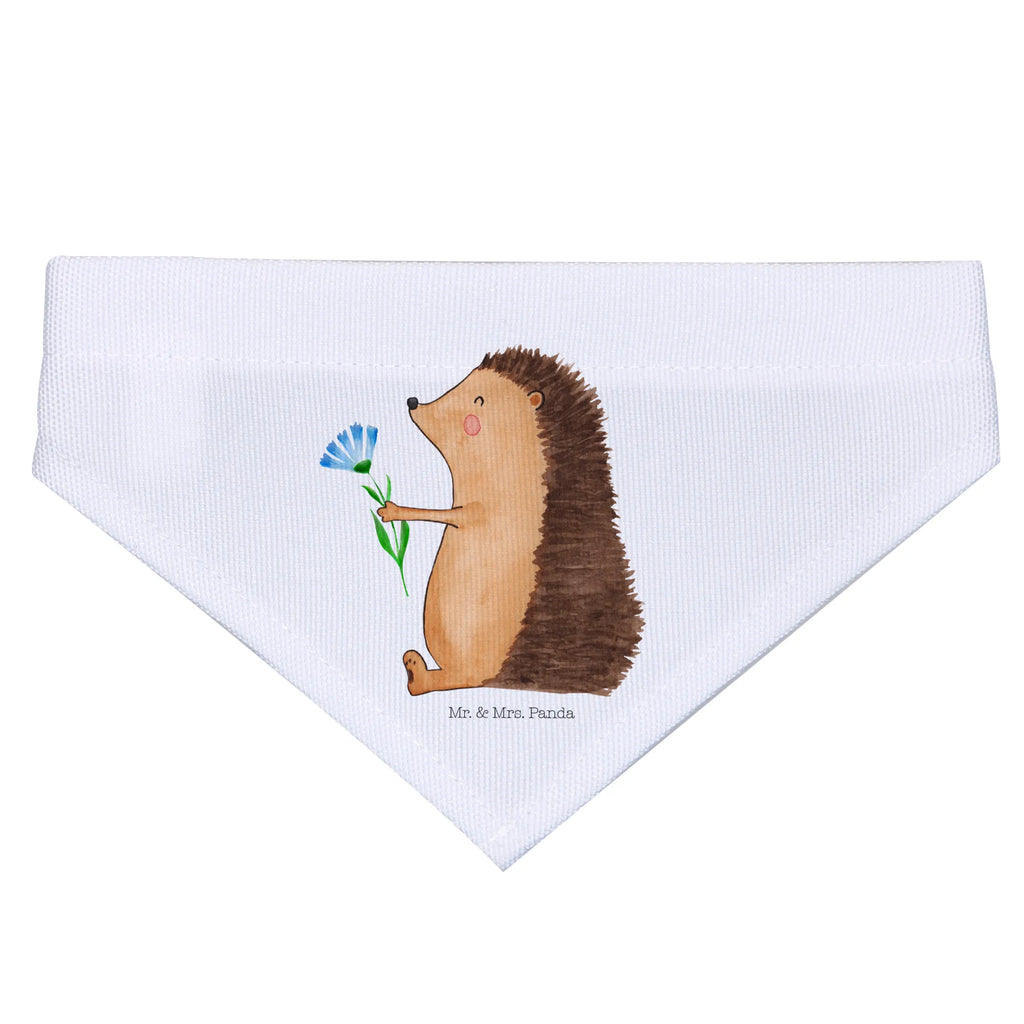 Hundehalstuch Igel Blumen Hunde, Halstuch, Tuch, kleine Hunde, klein, Hundehalstuch, Tiermotive, Gute Laune, lustige Sprüche, Tiere, Besuch, Krankheit, Genesungswünsche, Krankenhaus, Igel, krank, Gute Besserung
